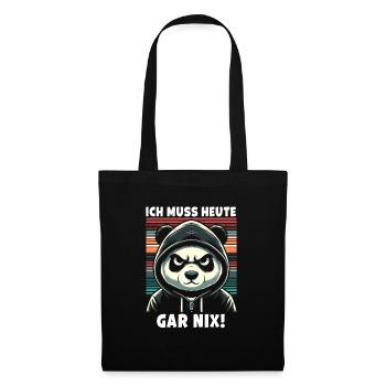 Je n’ai rien à faire aujourd’hui ! Crème glacée sarcastique - Sac en tissu - noir - Devant