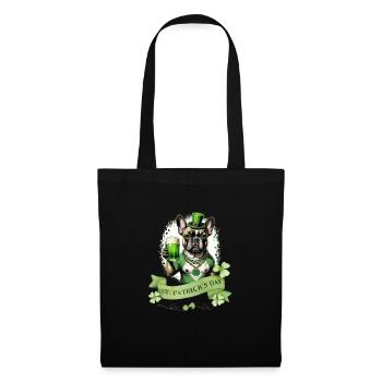 St. Patrick's Day French Bulldog I St. Paddy's - Tote Bag - black - Front