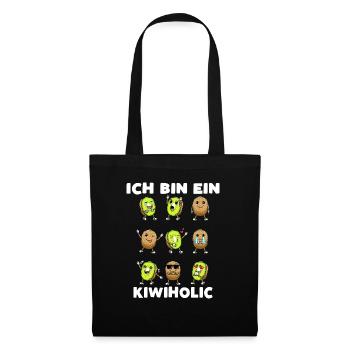 Kiwi Fruit Kiwiholic - Sac en tissu - noir - Devant