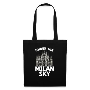 Milan Italie Voyage Vacances Italie Milan Skyline - Sac en tissu - noir - Devant