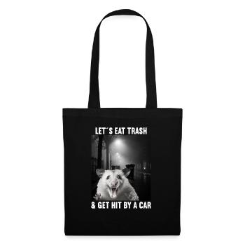 Lets eat Trash and get hit by a Car Opossum Possum - Tote Bag - black - Front