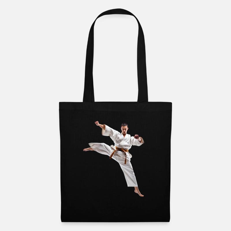 Karate ist eine anspruchsvolle Kampfkunst - Stoffbeutel - Schwarz