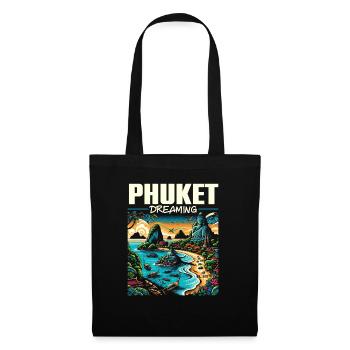 Phuket Thailand Travel Vacation Thai I Love Phuket - Tote Bag - black - Front