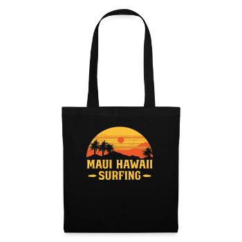 Sunset Maui Hawaii Surfing - Tenue de surfeur - Sac en tissu - noir - Devant