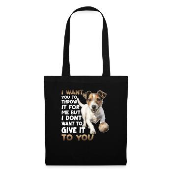 Cute Jack Russell Dog T for Dog Owners as Walkie - Tote Bag - black - Front