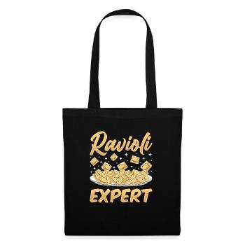 Funny Italian Ravioli Pasta - Tote Bag - black - Front
