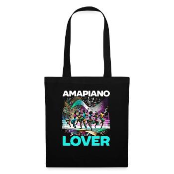 Amapiano Mélomane sud-africain Afrobeat - Sac en tissu - noir - Devant