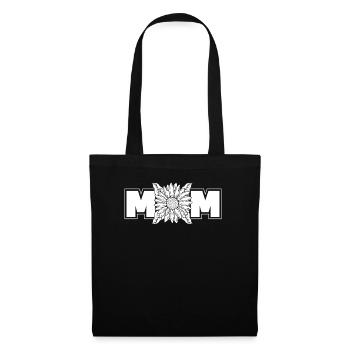 Sonnenblumen Mama Sunflower Mom - Stoffbeutel - Schwarz - Vorne
