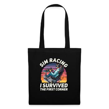 Simulator Cockpit Esports Sim Racing - Tote Bag - black - Front