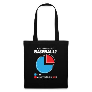 Is it a great Day for baseball - Tote Bag - black - Front