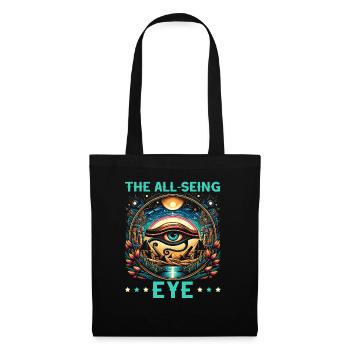 Oeil d’Horus Mythologie égyptienne Symbole ancien - Sac en tissu - noir - Devant