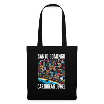 Saint-Domingue République Dominicaine Voyage Vacances - Sac en tissu - noir - Devant
