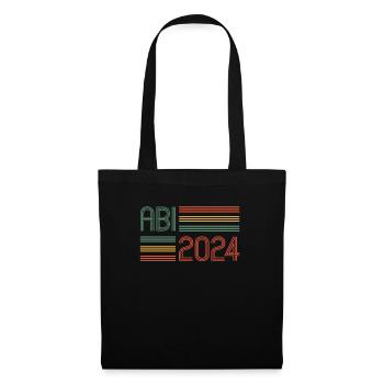Abitur Junge Mädchen Abi Abitur 2024 - Stoffbeutel - Schwarz - Vorne
