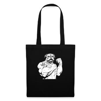 Bulldog Biceps Tattoo I Love Mom - Tote Bag - black - Front
