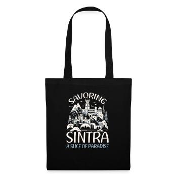 Sintra Portugal Voyage Vacances Pays Portugais - Sac en tissu - noir - Devant