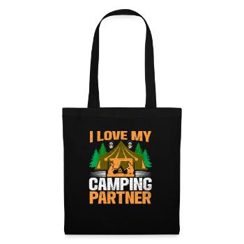 Husband And Wife Camping Partner Couple Matching - Tote Bag - black - Front