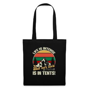 Husband And Wife Camping Partner Couple Matching - Tote Bag - black - Front