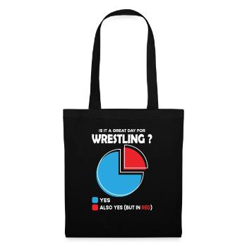 Est-ce un grand jour pour la lutte ? - Sac en tissu - noir - Devant