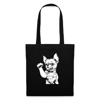 Chihuahua I Love Mom - Stoffbeutel - Schwarz - Vorne