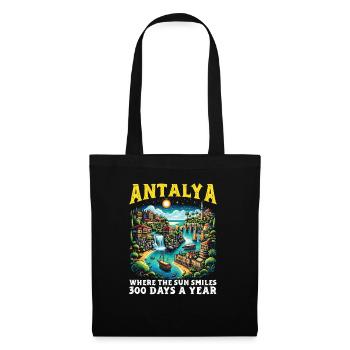 Antalya Turquie Voyage Vacances J’aime la Turquie - Sac en tissu - noir - Devant
