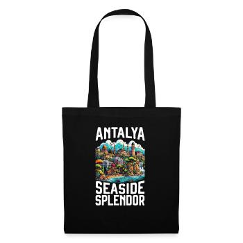Antalya Turquie Voyage Vacances J’aime la Turquie - Sac en tissu - noir - Devant