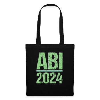 Abitur Junge Mädchen Abi Abitur 2024 - Stoffbeutel - Schwarz - Vorne