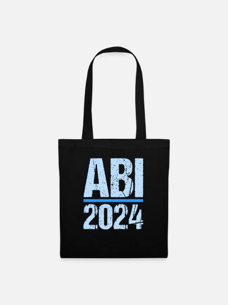 Abitur Junge Mädchen Abi Abitur 2024 - Stoffbeutel - Schwarz