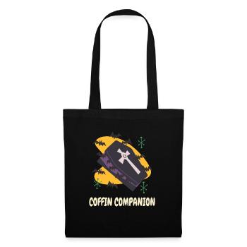 Cercueil de la mort Goth cercueil effrayant Halloween Vampires - Sac en tissu - noir - Devant