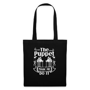 Marionnettiste, marionnettiste - Sac en tissu - noir - Devant