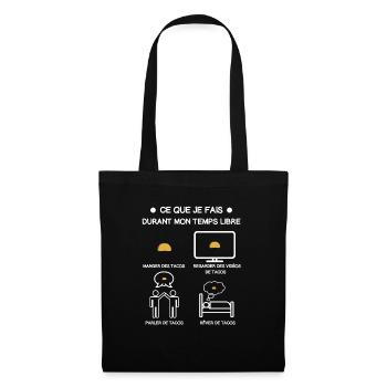 Free Time Tacos Gift - Tote Bag - black - Front