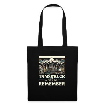 Innsbruck Autriche Voyage Vacances Autrichien - Sac en tissu - noir - Devant