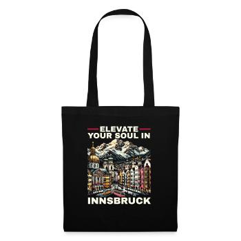 Innsbruck Autriche Voyage Vacances Autrichien - Sac en tissu - noir - Devant
