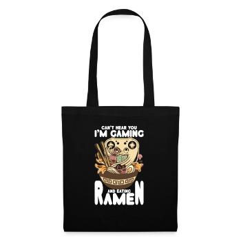 Ramen Und Gaming Japan Anime Manga Otaku - Stoffbeutel - Schwarz - Vorne