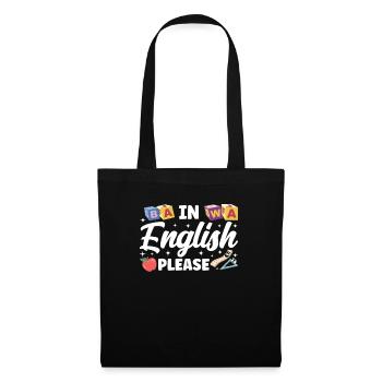 Professeur d’anglais Apprenant d’anglais Professeur d’anglais ELL - Sac en tissu - noir - Devant
