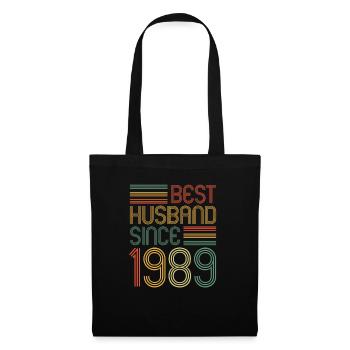 Meilleur mari depuis 1989 35e anniversaire de mariage - Sac en tissu - noir - Devant