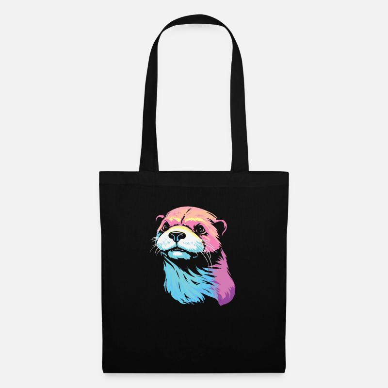 Otter - Stoffbeutel - Schwarz