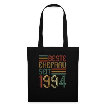 Best wife since 1994 30th wedding anniversary - Tote Bag - black - Front