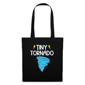Drôle Tornade Hurricane Weather Chaser - Sac en tissu - noir - Devant