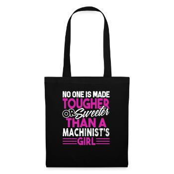 Machinist No One Is Sweeter Than a Machinist Girl - Tote Bag - black - Front