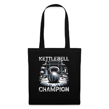 Kettlebell Workout Fitness Journey Bodybuilder - Tote Bag - black - Front