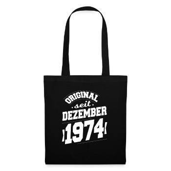 December 1974 Original for 49 years man woman - Tote Bag - black - Front