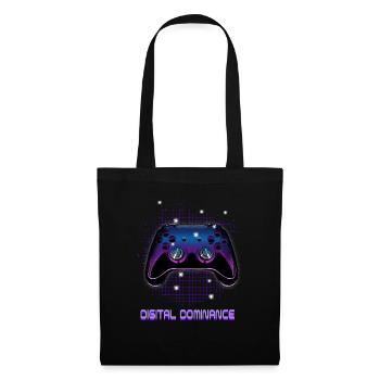 Gamers Video Gaming Geek Console Contrôleur de jeu - Sac en tissu - noir - Devant