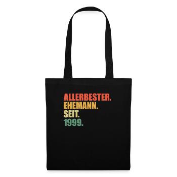 Best husband since 1999 25th wedding anniversary - Tote Bag - black - Front
