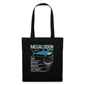 Biologie du requin mégalodon Amoureux des requins de mer - Sac en tissu - noir - Devant
