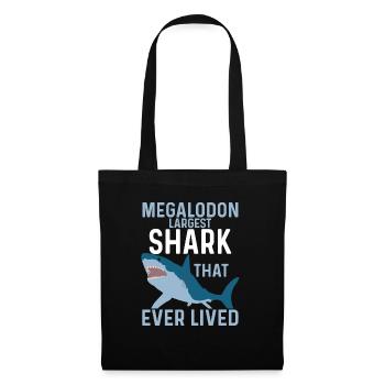 Biologie du requin mégalodon Amoureux des requins de mer - Sac en tissu - noir - Devant