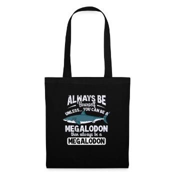 Biologie du requin mégalodon Amoureux des requins de mer - Sac en tissu - noir - Devant