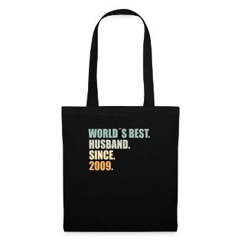 Best husband since 2009 15th wedding anniversary - Tote Bag - black - Front