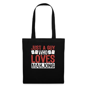 Cadeau pour les fans de Mahjong - Sac en tissu - noir - Devant