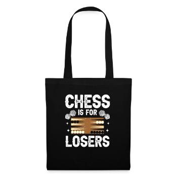 Board Game Funny Backgammon - Tote Bag - black - Front