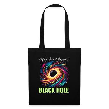 Astronome astronome astronome de l’univers spatial de l’univers de trou noir - Sac en tissu - noir - Devant
